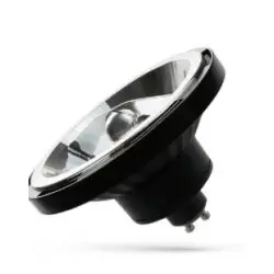 ŻARÓWKA GU10 LED AR 111 12 V KOLOR CZARNY 3000K ŹRÓDŁO ŚWIATŁA AR 111 DO KOLEKCJI CLEVLAND, GARLAND, OLIMP PLUS, RODOS P