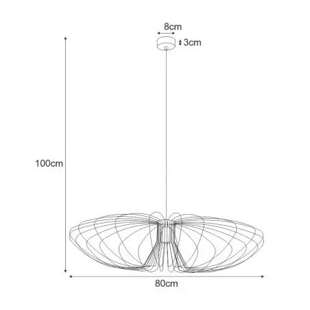 Lampa wisząca K-3409 z serii TIZI Kaja Lighting