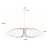 Lampa wisząca K-3408 CZARNY z serii TIZI Kaja Lighting