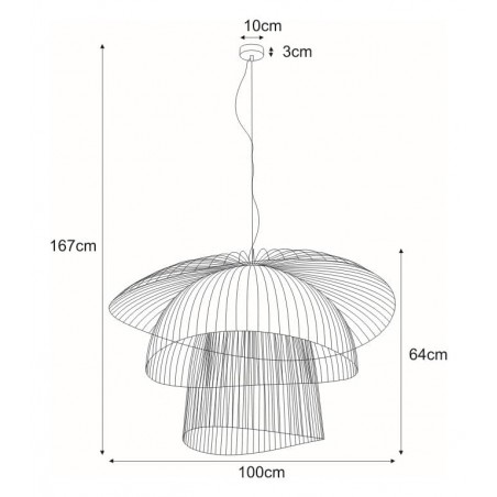 Lampa wisząca KP-12 z serii PLAZA Kaja Lighting