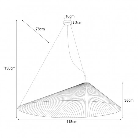 Lampa wisząca KP-10 z serii PEAK Kaja Lighting