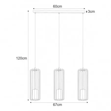 Lampa wisząca K-4931 z serii FALCON Kaja Lighting