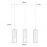 Lampa wisząca K-4936 z serii GABIA Kaja Lighting