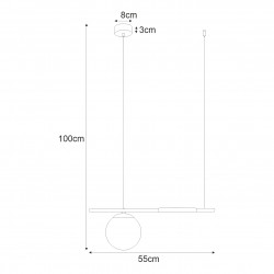 Lampa wisząca K-4950 z serii TAMBO Kaja Lighting