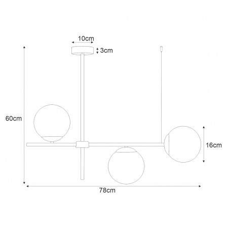 Lampa sufitowa K-4735 z serii VUELTA Kaja Lighting