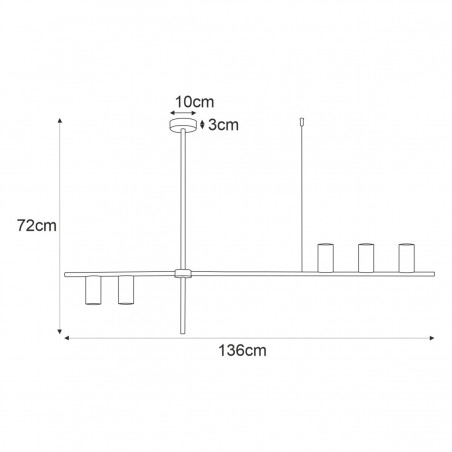 Lampa sufitowa K-4755 z serii ROCCO Kaja Lighting