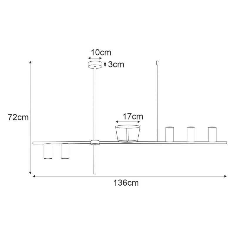 Lampa sufitowa K-4756 z serii ROCCO Kaja Lighting