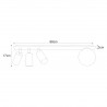 Lampa sufitowa K-4136 z serii ALBIO Kaja Lighting