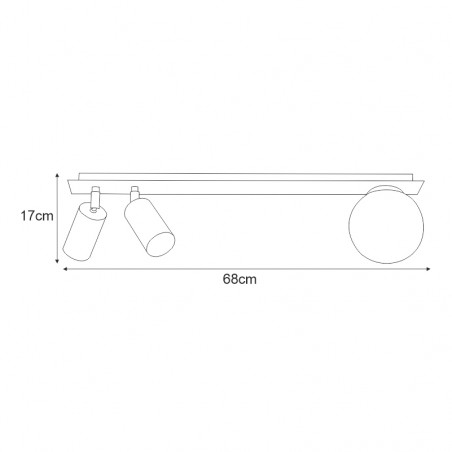 Lampa sufitowa K-4135 z serii ALBIO Kaja Lighting