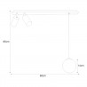 Lampa sufitowa K-4137 z serii ALBIO Kaja Lighting