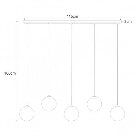Lampa wisząca K-4747 z serii CAMINA Kaja Lighting