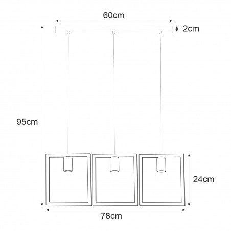 Lampa wisząca K-4033 z serii LAVAYA Kaja Lighting