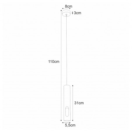Lampa wisząca K-4865 z serii ENOLA Kaja Lighting