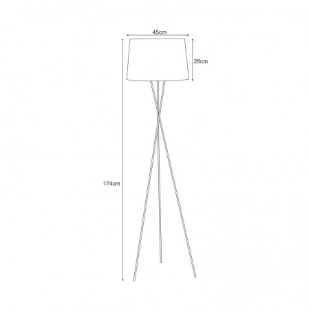 Lampa podłogowa K-4353 z serii REMI BLACK Kaja Lighting
