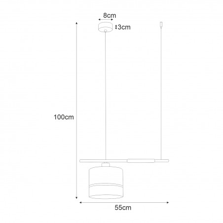 Lampa wisząca K-4365 z serii VIMBO Kaja Lighting