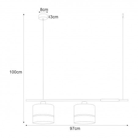 Lampa wisząca K-4366 z serii VIMBO Kaja Lighting