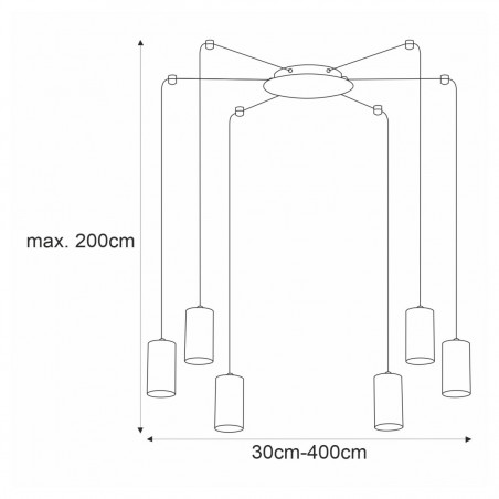 Lampa wisząca K-4898 z serii PUERTO Kaja Lighting