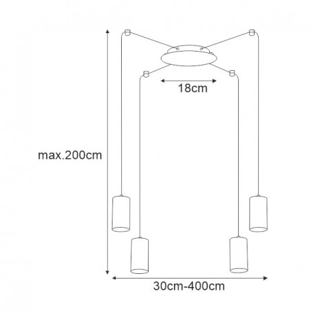 Lampa wisząca K-4897 z serii PUERTO Kaja Lighting
