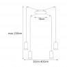 Lampa wisząca K-4897 z serii PUERTO Kaja Lighting