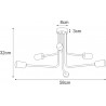Lampa sufitowa K-4941 z serii KUGA Kaja Lighting