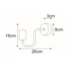 Kinkiet K-4043 z serii PEKA Kaja Lighting