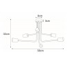 Lampa sufitowa K-3891 z serii SKADI Kaja Lighting