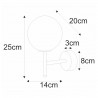 Kinkiet K-4884 z serii FARO Kaja Lighting