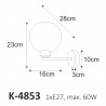 Kinkiet K-4853 z serii ALDAR Kaja Lighting