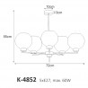 Lampa sufitowa K-4852 z serii ALDAR Kaja Lighting