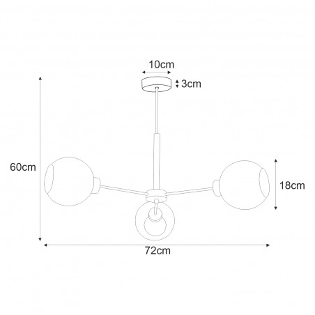 Lampa sufitowa K-4856 z serii LAMBERT Kaja Lighting