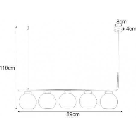 Lampa wisząca K-4882 z serii TORVI Kaja Lighting