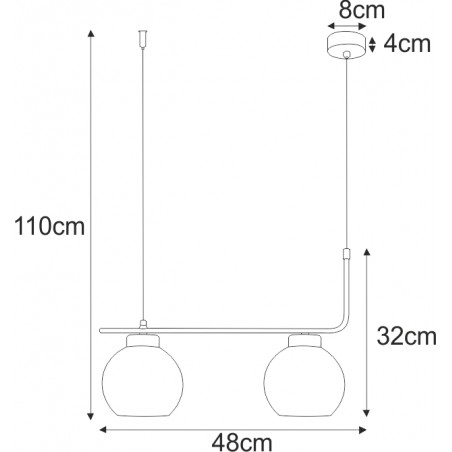 Lampa wisząca K-4880 z serii TORVI Kaja Lighting