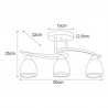 Lampa sufitowa K-JSL-8090/3 CHR z serii SAMIRA Kaja Lighting