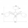 Lampa sufitowa K-JSL-6093/3 CHR z serii XENA Kaja Lighting