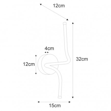 Kinkiet K-8059 z serii LELO Kaja Lighting