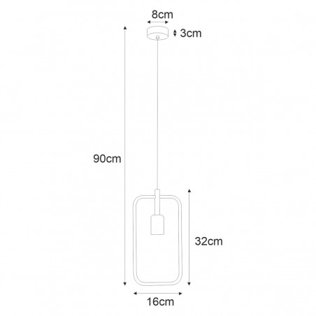 Lampa wisząca K-3830 z serii GEO Kaja Lighting