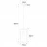 Lampa wisząca K-3830 z serii GEO Kaja Lighting