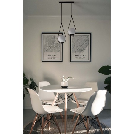 Lampa wisząca K-4771 z serii NEVE BLACK Kaja Lighting