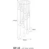 Lampa wisząca KP-15 z serii ARVI BLACK Kaja Lighting