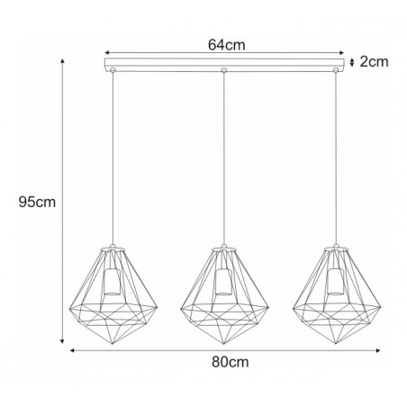 Lampa wisząca K-4004 z serii MARKO Kaja Lighting
