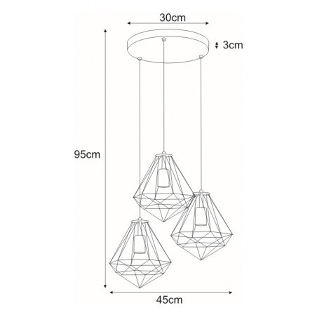 Lampa wisząca K-4006 z serii MARKO Kaja Lighting