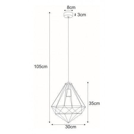 Lampa wisząca K-4000 z serii MARKO Kaja Lighting