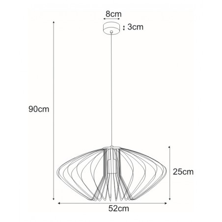 Lampa wisząca K-3407 BIAŁY z serii TIZI II Kaja Lighting