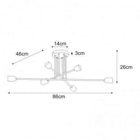 Lampa sufitowa K-4393 z serii SITYA WHITE Kaja Lighting