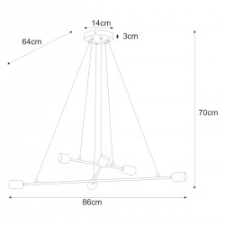 Lampa wisząca K-4391 z serii SITYA WHITE Kaja Lighting