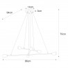 Lampa wisząca K-4391 z serii SITYA WHITE Kaja Lighting