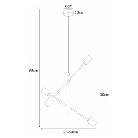 Lampa wisząca K-4750 z serii CAMARA Kaja Lighting