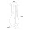 Lampa wisząca K-4401 z serii MILE BLACK Kaja Lighting