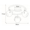Lampa sufitowa K-8002/3G CHR z serii SALVA CHROM Kaja Lighting