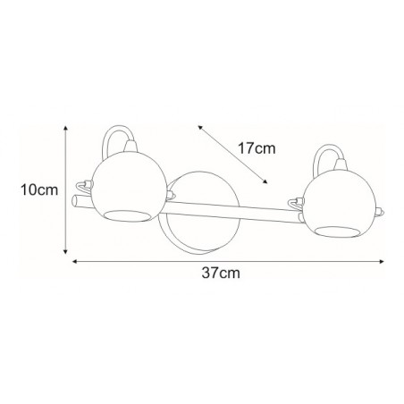 Kinkiet K-8002/2 WH z serii SALVA WHITE Kaja Lighting